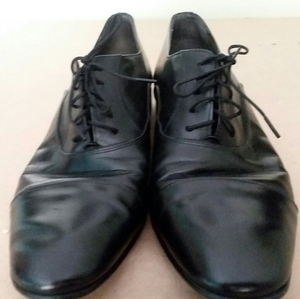 Christian Dior Mens Black Dress Shoes Sz 9.5/42